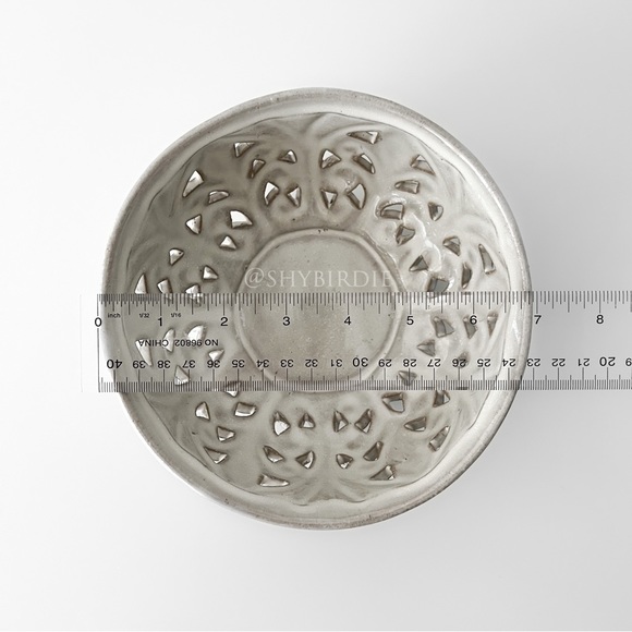 NEW Ceramic Fleur De Lis Bowl - Picture 4 of 6